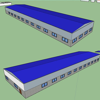 calidad  Q355 / Q235 Steel Structure Farm Frame Prefab Building Construction GB fábrica