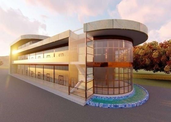 Estructura de acero de encargo de Decoiling del supermercado prefabricado de acero del centro comercial