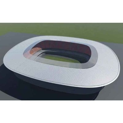 Construcción prefabricada confiable del marco del espacio del estadio de la estructura de acero del palmo grande