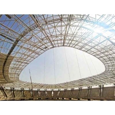 Construcción prefabricada confiable del marco del espacio del estadio de la estructura de acero del palmo grande