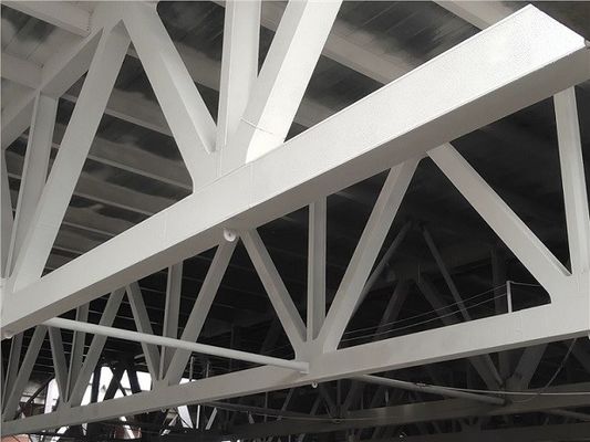 Luz prefabricada modificada para requisitos particulares ISO9001 de acero del pasillo del puente de la estructura de acero