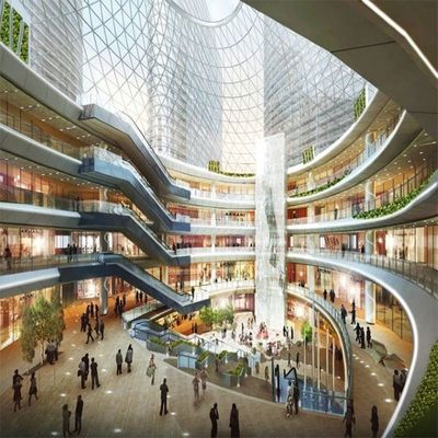 Altos edificios prefabricados de la subida del marco de acero de la estructura de acero Q235B de la subida altos