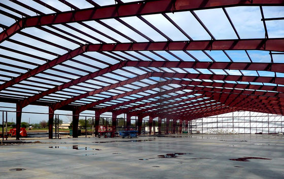 Estructura de acero modificada para requisitos particulares Warehouse que construye el tipo de acero ligero