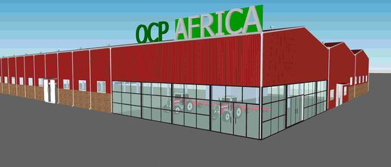 Peso ligero agrícola de la fabricación de Warehouse de la estructura de acero