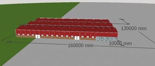 Edificio comercial de acero estructural reutilizable de la estructura de acero del marco Q235B