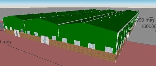 El taller de fines generales ligero de Warehouse de la estructura de acero modificó para requisitos particulares