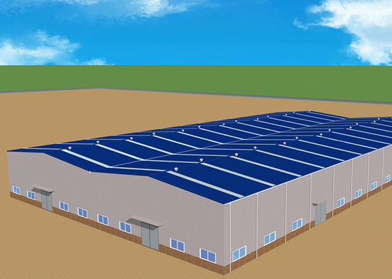 Construcción de acero industrial de acero prefabricada del taller Q235B de la estructura