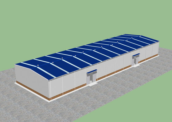 90m*27m Construcción de estructuras prefabricadas de acero