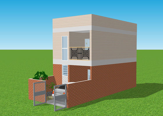 Apartamento de acero galvanizado del chalet del duplex de la casa del peso ligero prefabricado