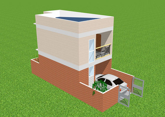 Apartamento de acero galvanizado del chalet del duplex de la casa del peso ligero prefabricado