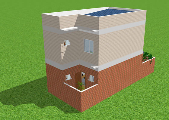 Apartamento de acero galvanizado del chalet del duplex de la casa del peso ligero prefabricado