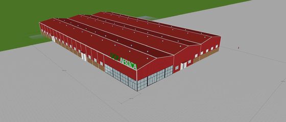 Taller ligero modificado para requisitos particulares de Warehouse de la construcción de la estructura de acero