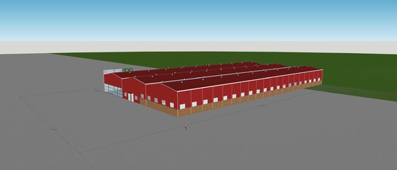 Taller ligero modificado para requisitos particulares de Warehouse de la construcción de la estructura de acero