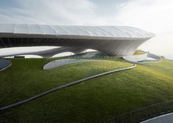 Gimnasio prefabricado de acero modificado para requisitos particulares de los edificios del metal del estadio Q355 de la estructura