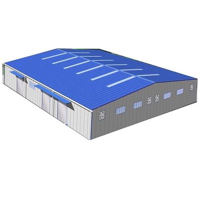 Taller prefabricado Warehouse de la estructura de acero del palmo grande a prueba de viento