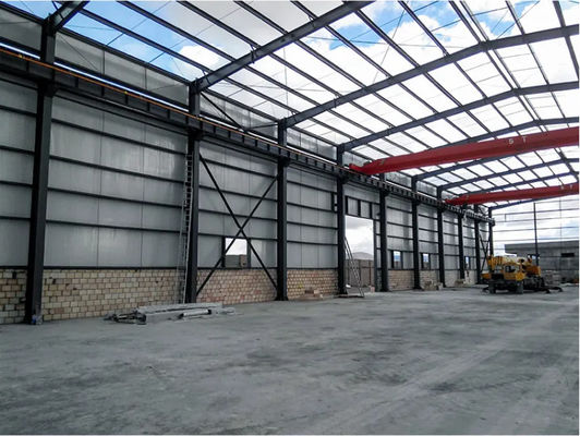 Palmo grande ISO9001 del metal de la rejilla de los edificios prefabricados de Warehouse