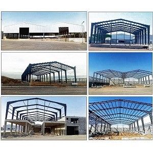 Q355B prefabricó la forma de la rejilla del estadio de la estructura de acero de Warehouse