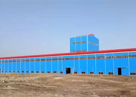 Edificio industrial incombustible fabricado del taller de la estructura de acero del marco