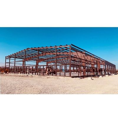 El palmo ancho H emite la casa prefabricada de Warehouse de la estructura de acero ignifuga con el panel de bocadillo