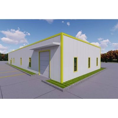 El palmo ancho H emite la casa prefabricada de Warehouse de la estructura de acero ignifuga con el panel de bocadillo