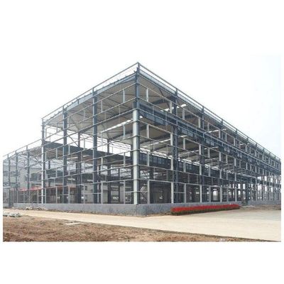 Almacén de estructura de acero de varios pisos de edificio industrial personalizado