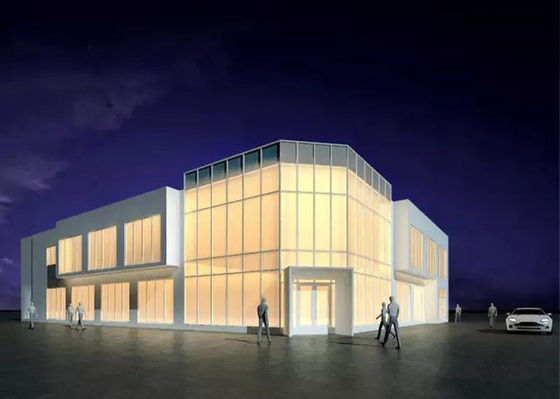 El GB de edificio de marco de acero comercial galvanizó la sala de exposiciones de la estructura de acero