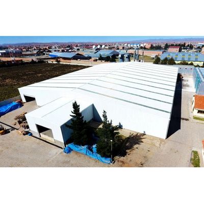 Taller de estructura de acero prefabricado Edificio de marco industrial a prueba de fuego
