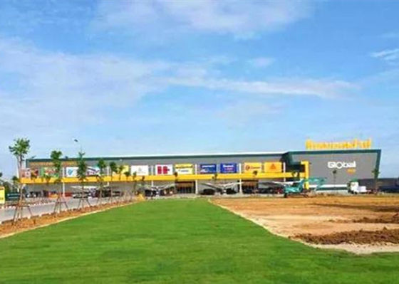 Casa prefabricada industrial comercial de la construcción de edificios de marco de acero de Q355 Q235