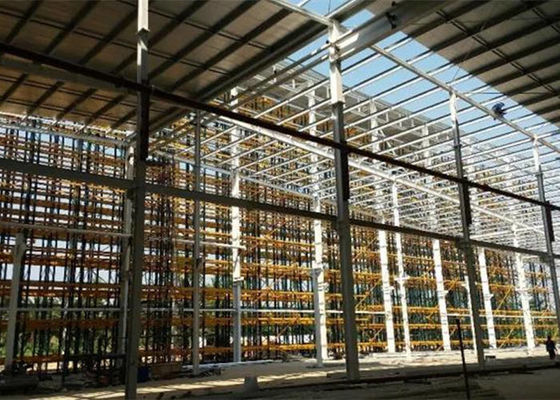 Casa prefabricada industrial comercial de la construcción de edificios de marco de acero de Q355 Q235