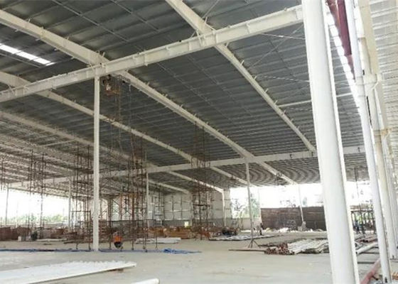 Casa prefabricada industrial comercial de la construcción de edificios de marco de acero de Q355 Q235
