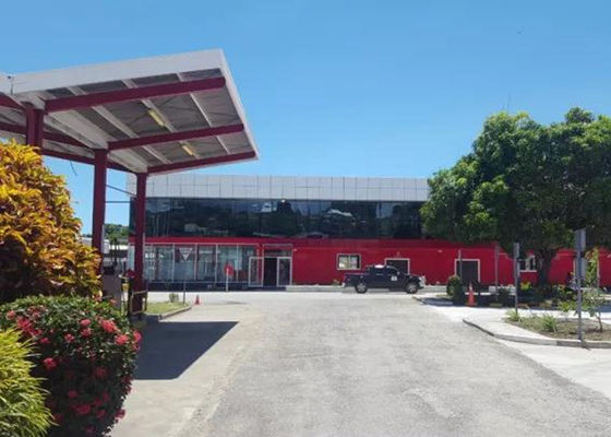 La construcción del edificio de oficinas del marco de acero de Q355 Q235 prefabricó