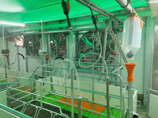 El portal a prueba de viento de la casa de cerdo de la estructura de acero prefabricó el marco de acero ISO9001