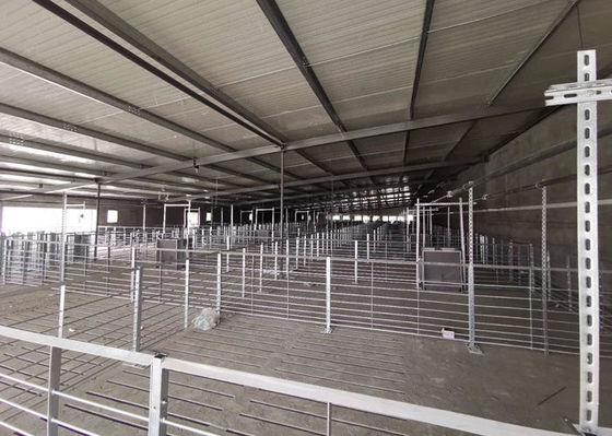 Q355 / La casa de cerdo de la estructura de acero Q235 ignifuga edificios de acero industriales