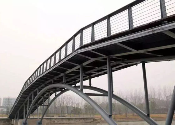 Construcción de puente peatonal de acero prefabricada del braguero de la estructura
