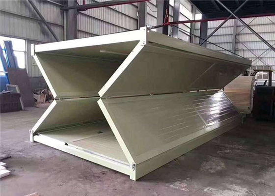 Construcción plegable prefabricada de la casa del envase de la prenda impermeable a prueba de herrumbre
