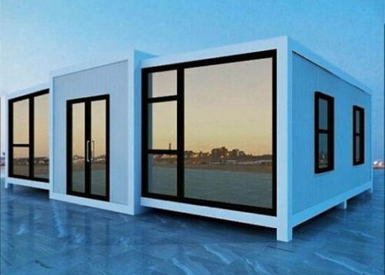 La casa plegable galvanizada del envase prefabricó la casa modular de acero