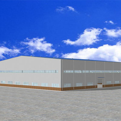 taller prefabricado de la estructura de acero de la industria de los 50m*50m que procesa edificios