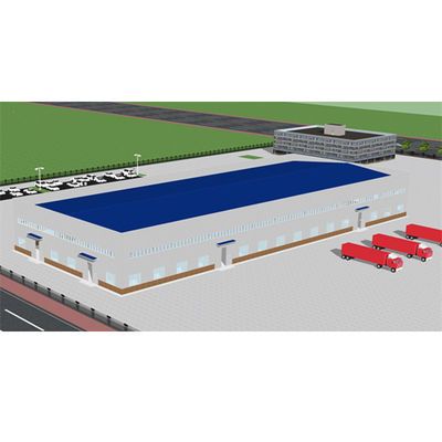 La industria 100*40 prefabricó el taller de la estructura de acero del marco de la estructura de acero