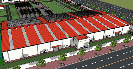 Edificio industrial prefabricado Warehouse de la estructura de acero para la producción de la fábrica