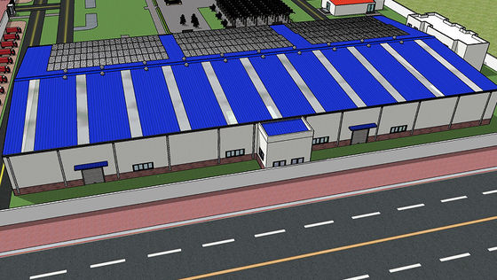 Edificio industrial prefabricado Warehouse de la estructura de acero para la producción de la fábrica