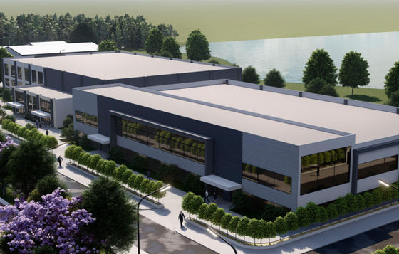 Edificios de oficinas del metal comercial prefabricado robusto a prueba de viento