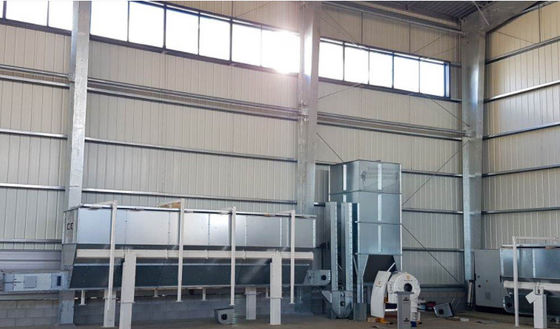 Planta de tratamiento de acero del maíz del taller ligero prefabricado del marco de acero