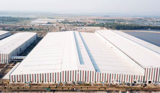 Construcción moderna de acero de peso ligero Fábrica de tratamiento de agua utilizada para taller