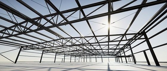 Estructura de acero Warehouse de la elevación opcional con la correa de acero de C/Z-Section