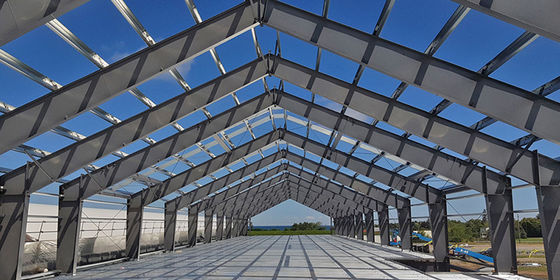Sección laminada en caliente/soldada con autógena Warehouse prefabricado de acero de H con la grúa 3-20T