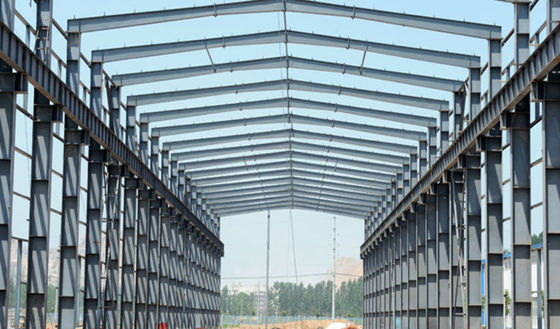 Sección laminada en caliente/soldada con autógena Warehouse prefabricado de acero de H con la grúa 3-20T