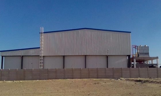 Planta de tratamiento ligera prefabricada de la estructura de acero de la fábrica del marco de acero
