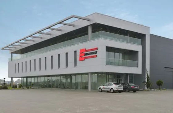 Marco porta de acero ligero prefabricado comercial Q355B del edificio de oficinas