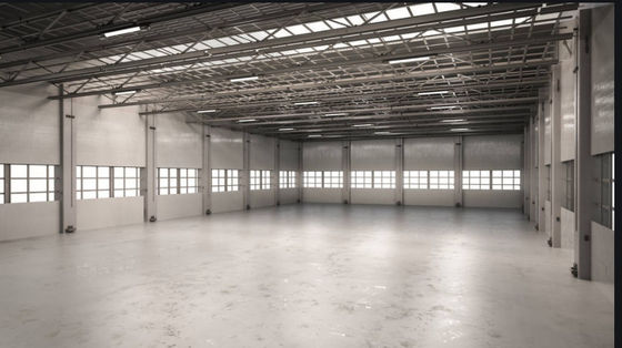 Marco porta de acero ligero prefabricado comercial Q355B del edificio de oficinas