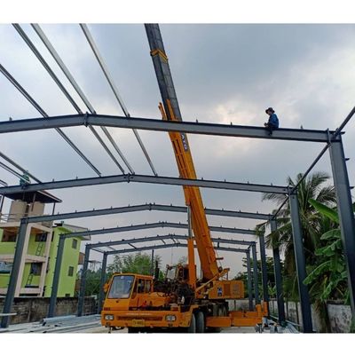 Estructura de acero porta del marco del indicador de la construcción ligera del marco de acero Warehouse